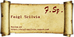 Feigl Szilvia névjegykártya